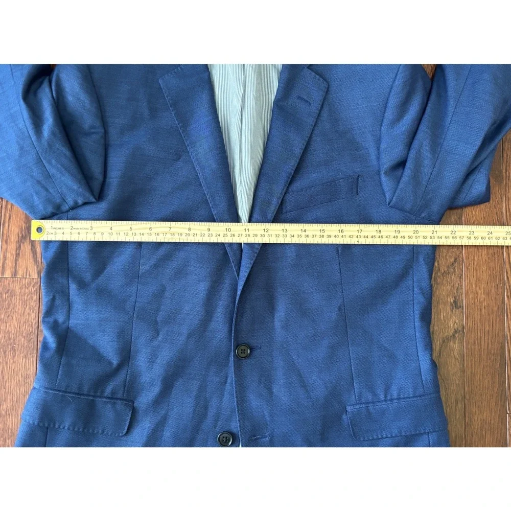 Brooks Brothers Explorer Regent Fit Blue Wool Blend Sport Coat Blazer 42R